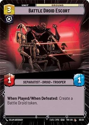 Battle Droid Escort (5) (Hyperspace) (5) [Twilight of the Republic]