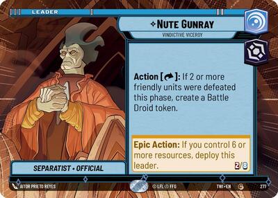 Nute Gunray Vindictive Viceroy Hyperspace (TWI 277) [Twilight of the Republic]