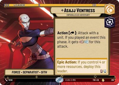 Asajj Ventress Unparalleled Adversary Hyperspace (TWI 289) [Twilight of the Republic]