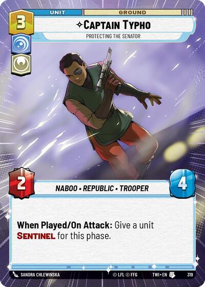Captain Typho Protecting the Senator Hyperspace (TWI 319) [Twilight of the Republic]