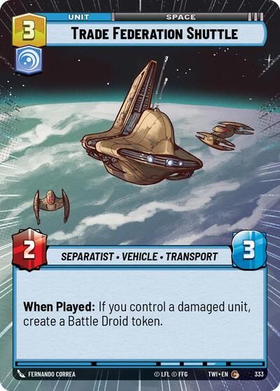 Trade Federation Shuttle Hyperspace (TWI 333) [Twilight of the Republic]