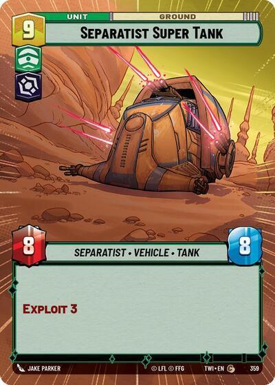 Separatist Super Tank Hyperspace (TWI 359) [Twilight of the Republic]