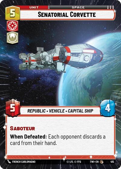 Senatorial Corvette Hyperspace (TWI 415) [Twilight of the Republic]