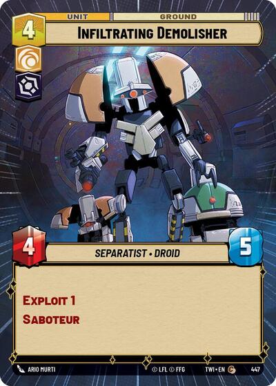 Infiltrating Demolisher Hyperspace (TWI 447) [Twilight of the Republic]