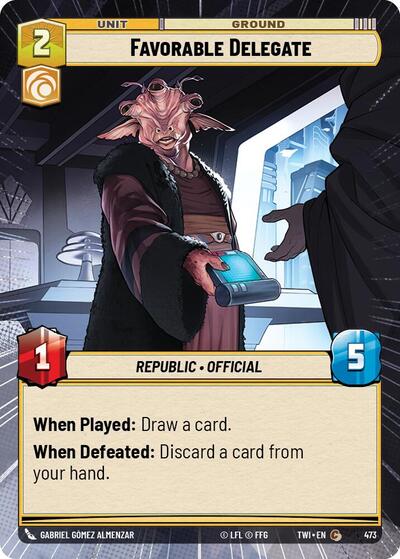 Favorable Delegate Hyperspace (TWI 473) [Twilight of the Republic]