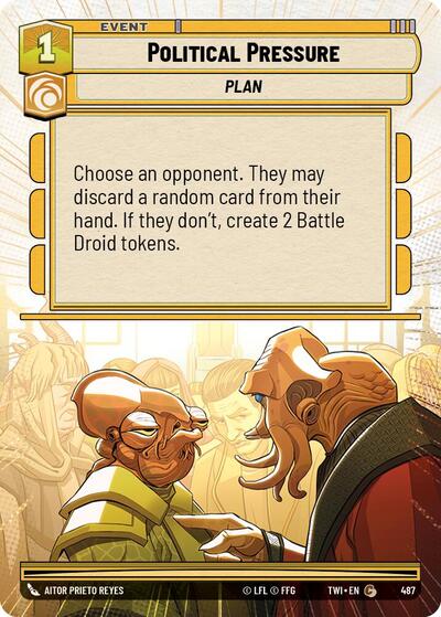 Political Pressure Hyperspace (TWI 487) [Twilight of the Republic]
