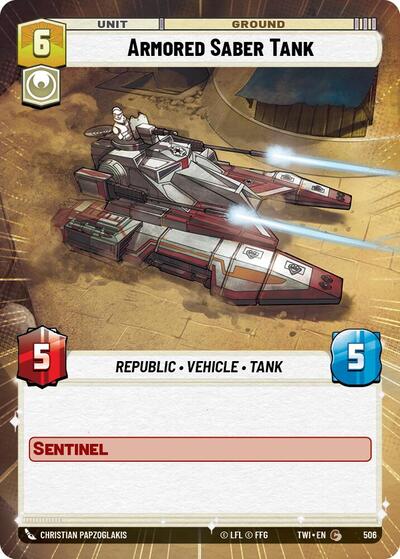 Armored Saber Tank Hyperspace (TWI 506) [Twilight of the Republic]