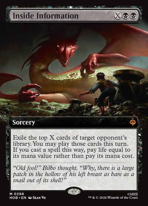 Inside Information (Extended Art) (HOB 296) [The Hobbit]