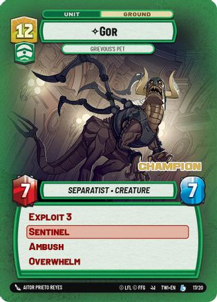 Gor - Grievous's Pet (Champion) (17/20) - Organized Play Promos Foil