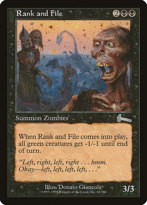 Rank and File (ULG 65) [Urza's Legacy]
