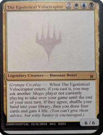 The Egotistical Velociraptor [Mystery Booster 2 Playtest Cards]