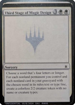 Third Stage of Magic Design [Mystery Booster 2 Playtest Cards]