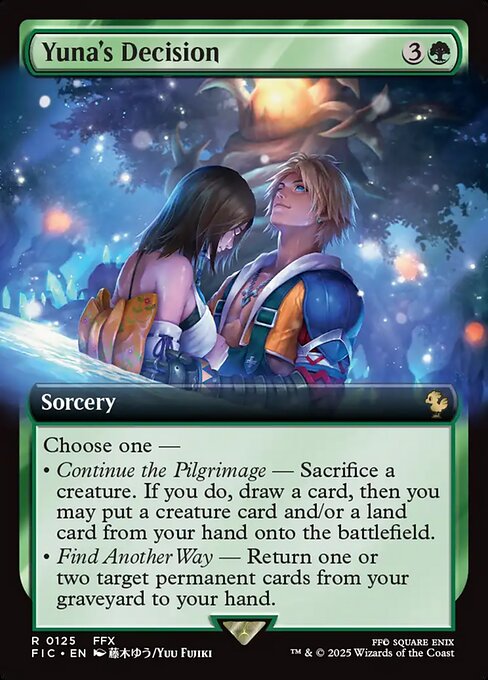 Yuna's Decision (FIC 125) [Final Fantasy Commander]