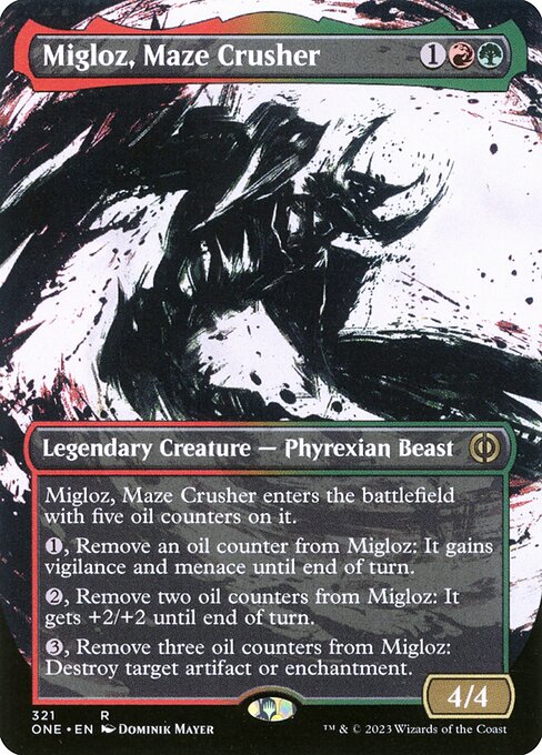 Migloz, Maze Crusher (ONE 321) [Phyrexia: All Will Be One]