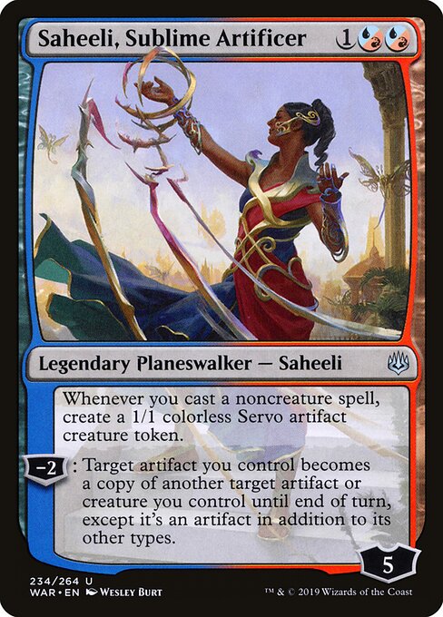 Saheeli, Sublime Artificer (WAR 234) [War of the Spark]