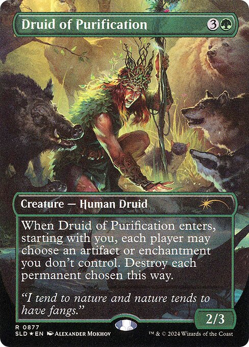 Druid of Purification (SLD 877) [Secret Lair Drop]