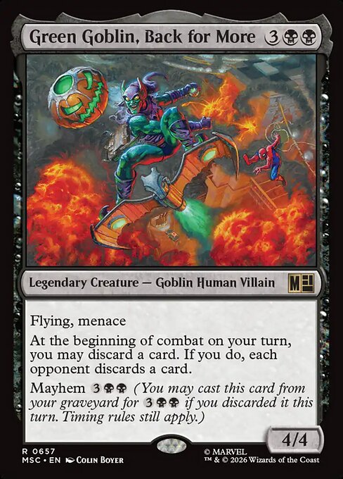 Green Goblin, Back for More (MSC 657) [Marvel Super Heroes Commander]