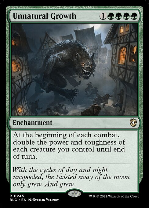 Unnatural Growth (BLC 245) [Bloomburrow Commander]