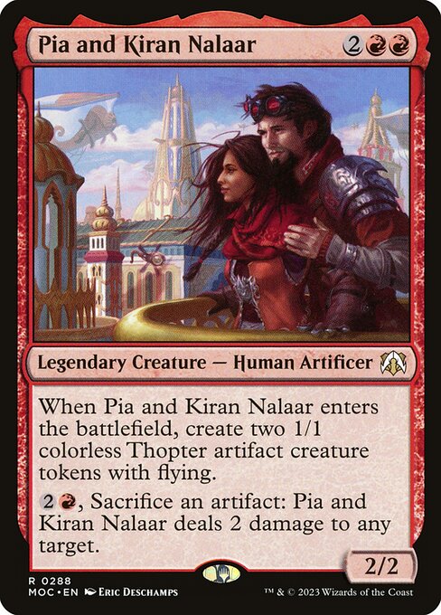 Pia and Kiran Nalaar (MOC 288) [March of the Machine Commander]