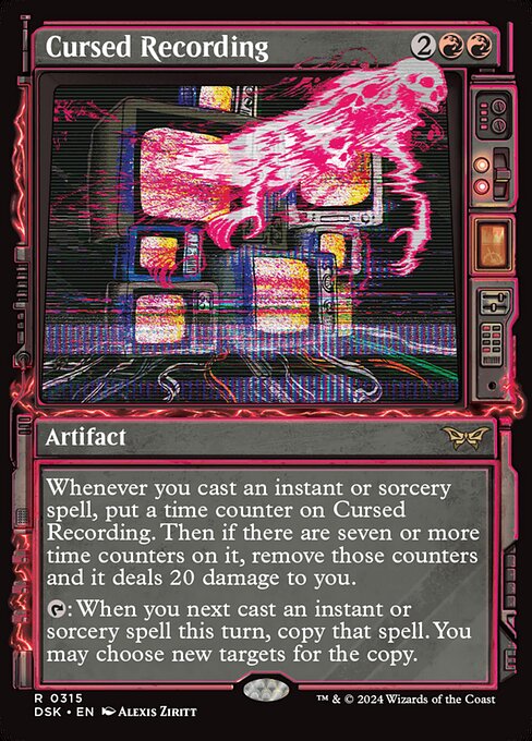 Cursed Recording (DSK 315) [Duskmourn: House of Horror]