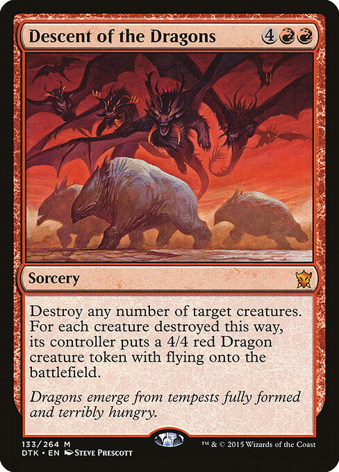 Descent of the Dragons (DTK 133) [Dragons of Tarkir]