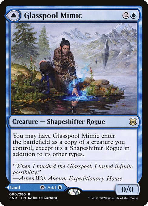 Glasspool Mimic // Glasspool Shore (ZNR 60) [Zendikar Rising]