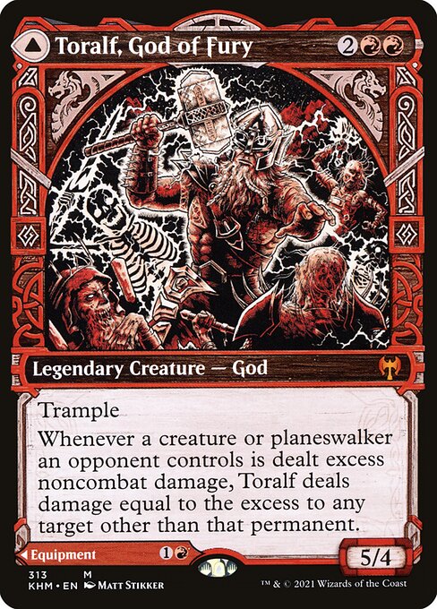 Toralf, God of Fury // Toralf's Hammer (KHM 313) [Kaldheim]