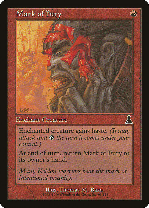 Mark of Fury (UDS 93) [Urza's Destiny]
