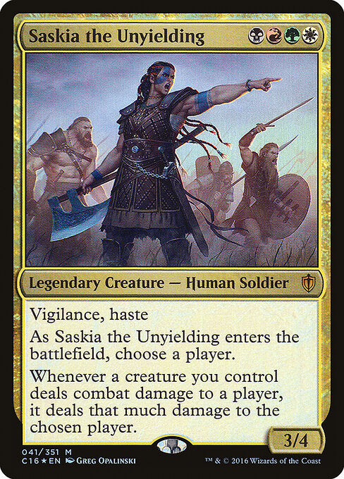 Saskia the Unyielding (C16 41) [Commander 2016]