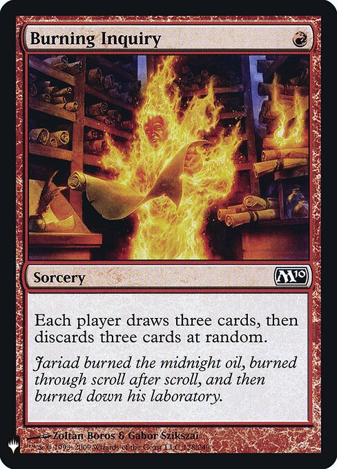 Burning Inquiry (PLST M10-128) [The List]