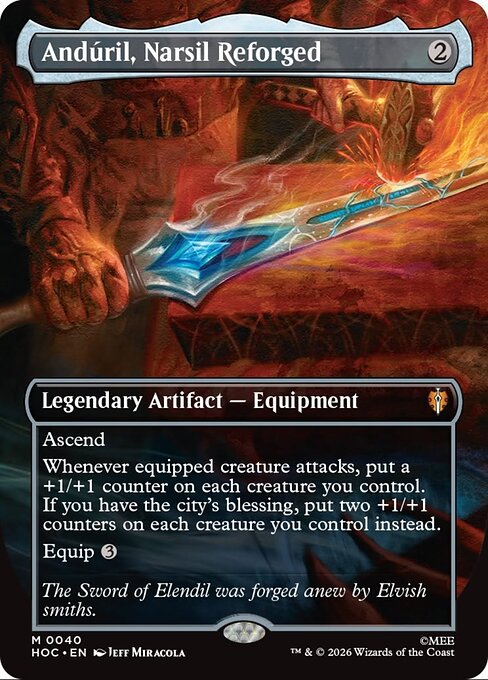 Andúril, Narsil Reforged (Borderless) (HOC 40) [The Hobbit Eternal]