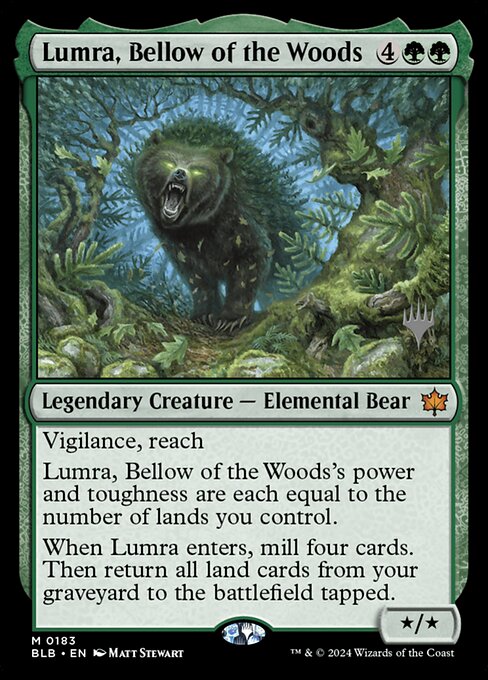 Lumra, Bellow of the Woods (PBLB 183p) [Bloomburrow Promos]