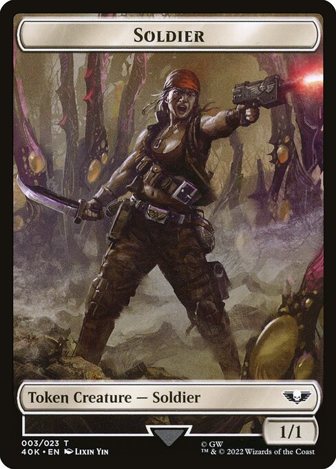 Soldier (Surge Foil) (T40K 3) [Warhammer 40,000 Tokens]