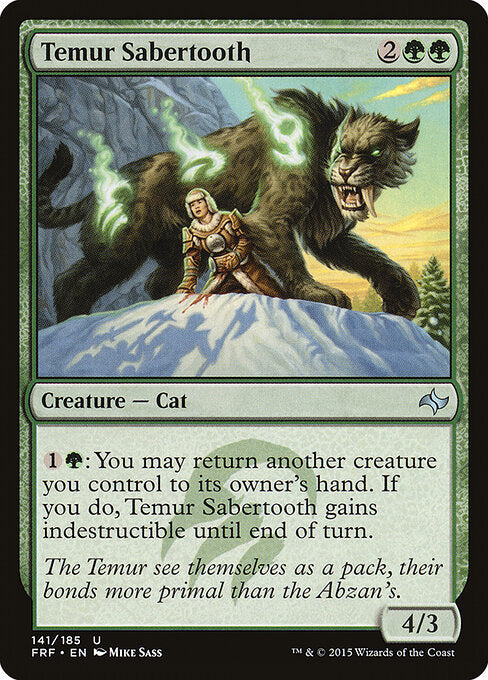 Temur Sabertooth (FRF 141) [Fate Reforged]