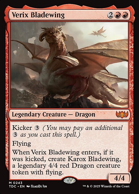 Verix Bladewing (TDC 243) [Tarkir: Dragonstorm Commander]