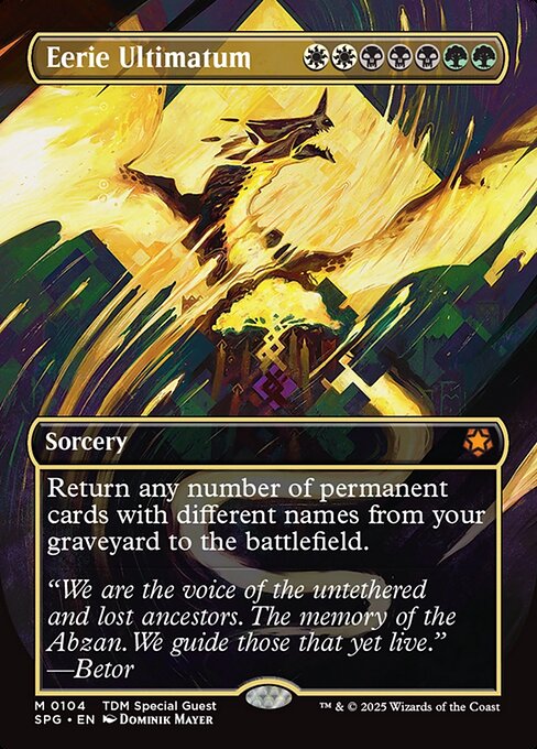Eerie Ultimatum (Borderless · Full Art) (SPG 104) [Special Guests]