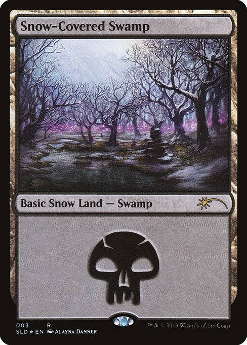 Snow-Covered Swamp (SLD 3) [Secret Lair Drop]