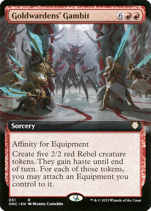 Goldwardens' Gambit (ONC 51) [Phyrexia: All Will Be One Commander]