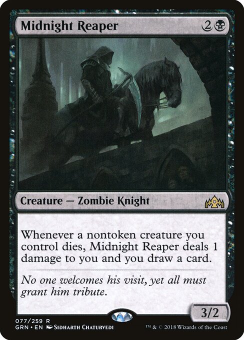 Midnight Reaper (GRN 77) [Guilds of Ravnica]