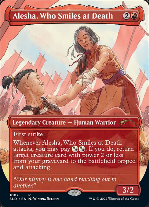 Alesha, Who Smiles at Death (Borderless) (SLD 1007) [Secret Lair Drop]