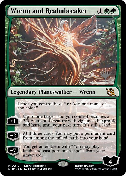 Wrenn and Realmbreaker (PMOM 217p) [March of the Machine Promos]