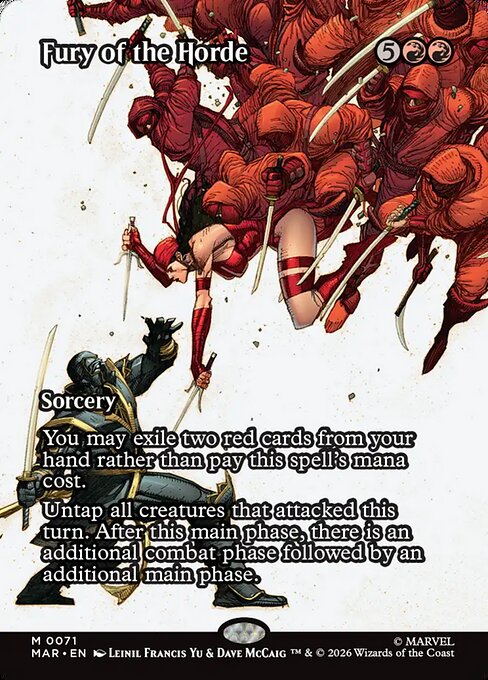 Fury of the Horde (Borderless · Full Art) (MAR 71) [Marvel Universe]