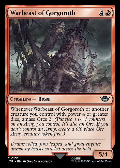 Warbeast of Gorgoroth (LTR 152) [The Lord of the Rings: Tales of Middle-earth]