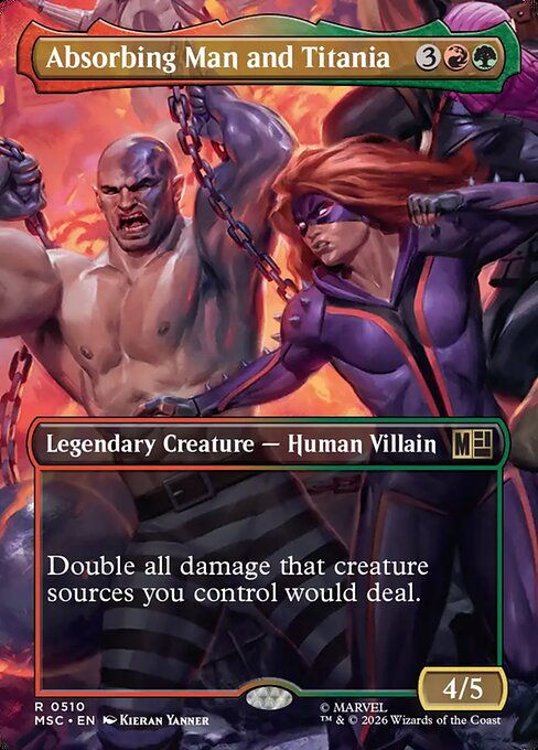 Absorbing Man and Titania (Borderless) (MSC 510) [Marvel Super Heroes Commander]