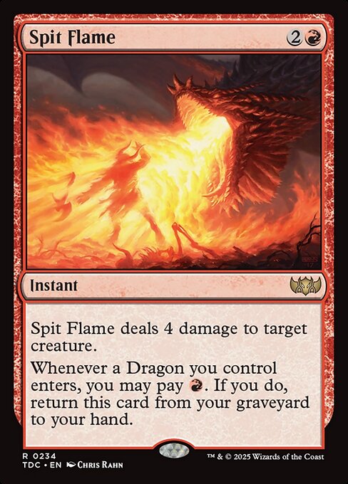 Spit Flame (TDC 234) [Tarkir: Dragonstorm Commander]