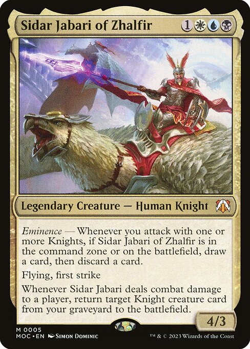 Sidar Jabari of Zhalfir (MOC 5) [March of the Machine Commander]
