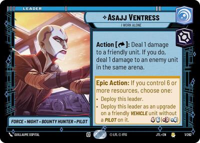 Asajj Ventress I Work Alone (JTL 001/262) [Jump to Lightspeed]