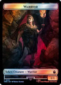 Warrior // Beast (0049) Double-Sided Token (Surge Foil) [Doctor Who Tokens]