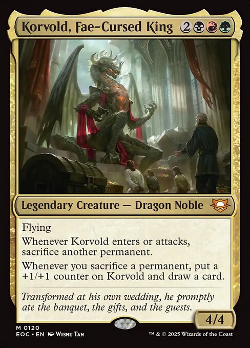 Korvold, Fae-Cursed King (EOC 120) [Edge of Eternities Commander]