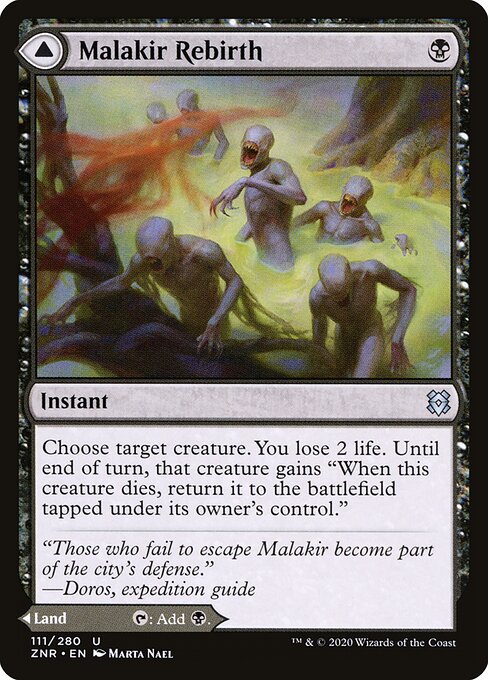 Malakir Rebirth // Malakir Mire (ZNR 111) [Zendikar Rising]